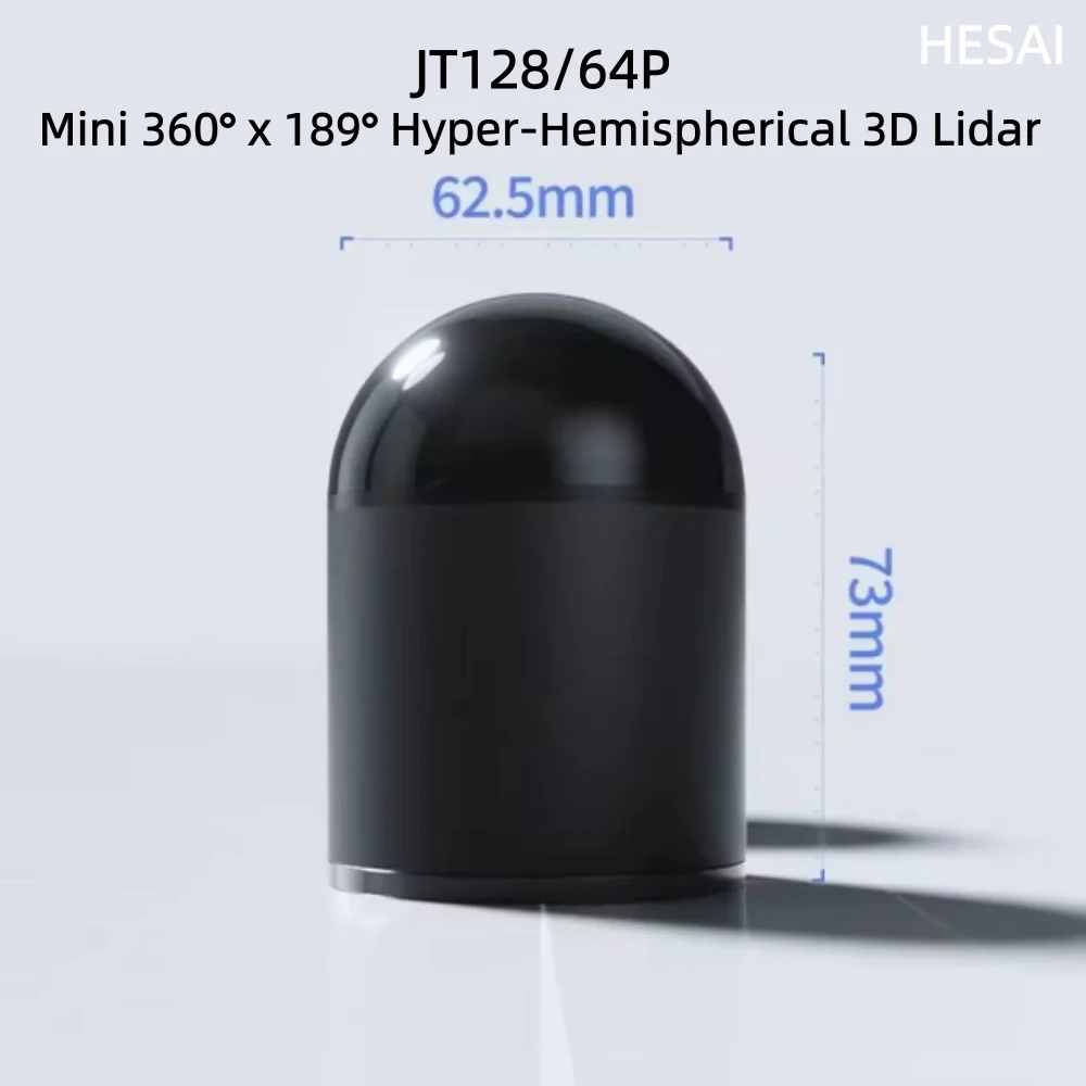 Mini 360° X 189° Hyper-Hemispherical 3D Lidar,HESAI JT128/64P