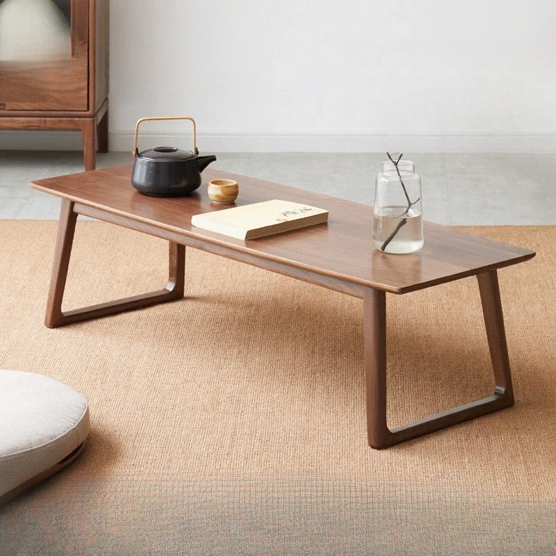 Craftsman Solid Walnut Center Table Compact Size Anti-Scratch Step by Instructions Anti-Tip Design for Home Decor Quick Setup