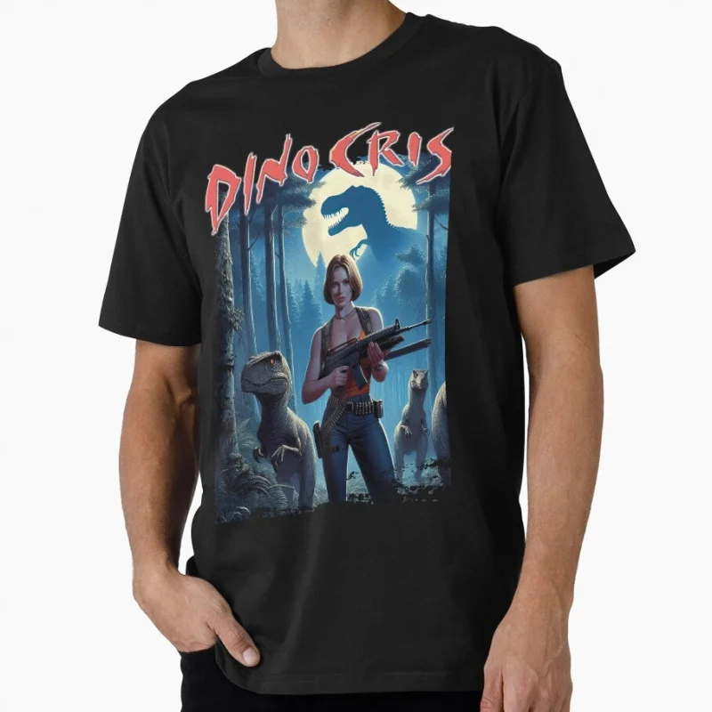 Regina Civilian warrior Dino Crisis Survival horror Gift T-Shirt for gamer short sleeve Graphic Tee Y2K clothes All size tops