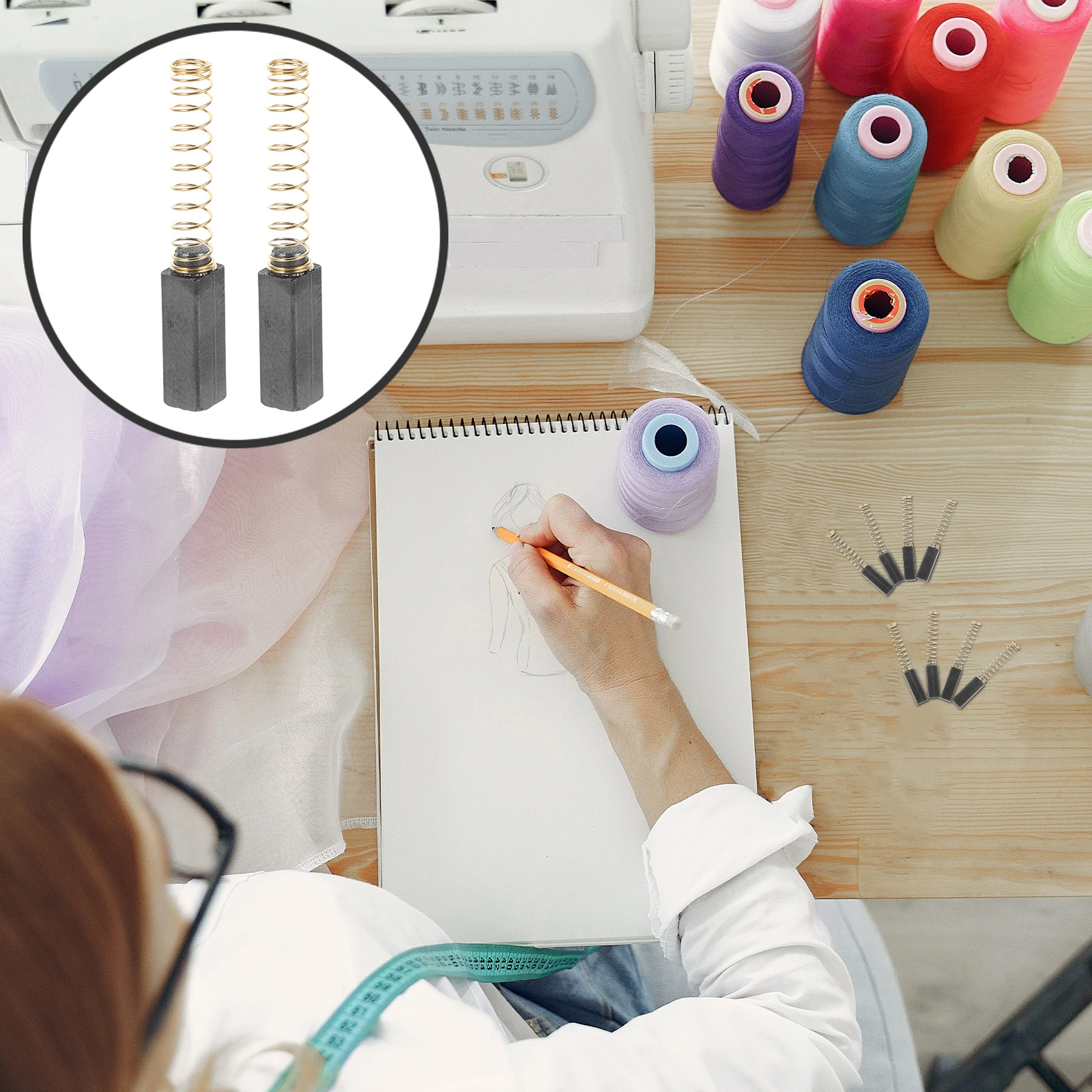 

20pcs Machine Carbon Electric Motor Brush Brush Electric Motor Brushes Stable Performance Durable Reliable Replacement