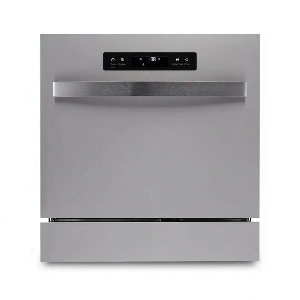 

Freestanding Dishwasher, 8 Place Setting 304 Stainless Steel Dishwashing Machine, 5 Wash Programs, 595x525x620mm RV Unit