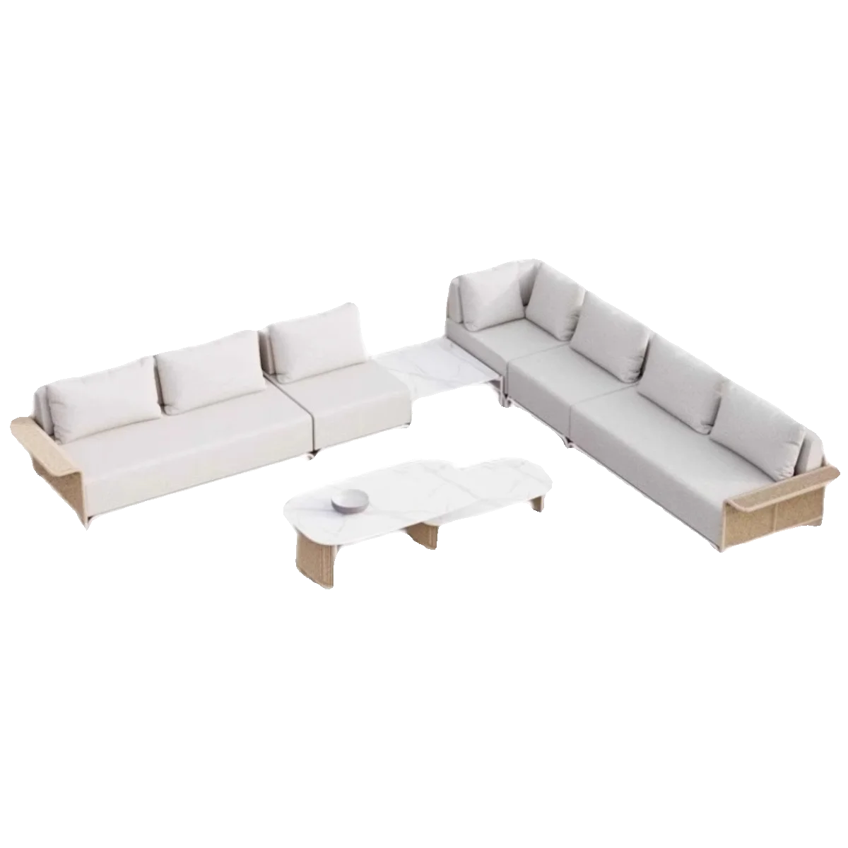 

Уличный диван из ротанга, двор, сад, водонепроницаемый и солнцезащитный диван для виллы, простая комбинированная мебель из ротанга