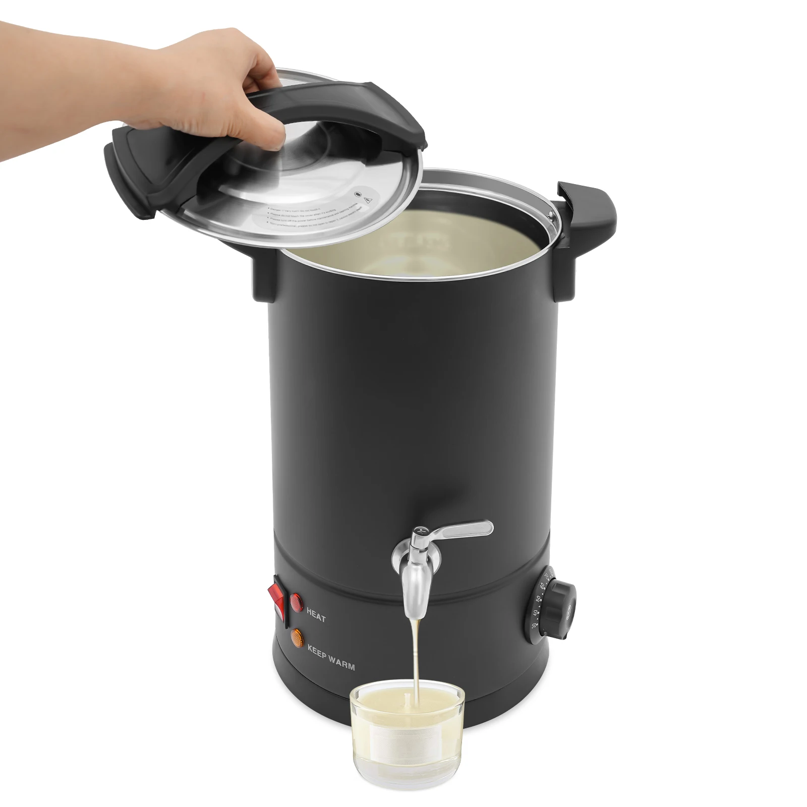 1800W/1200W Electric Melting Wax Oven, Wax Melter Soap Maker 8L/1.76 gal/270.5oz for Candle Making, Cosmetics 220V/110V
