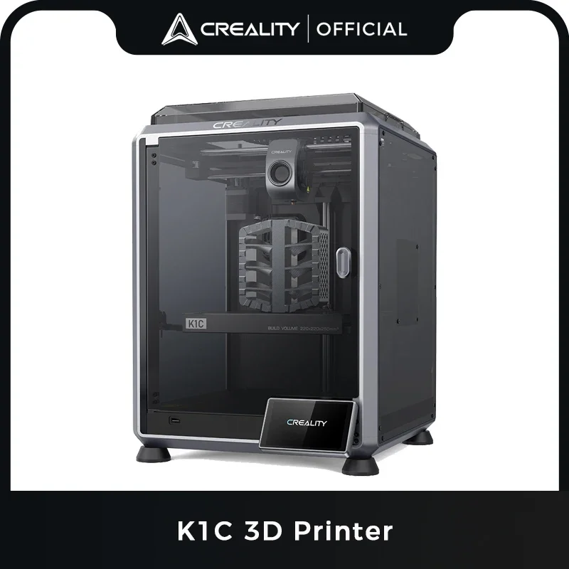 

Creality K1C 3D Printer 600mm/s Max Printing Speed Clog-free Extruder Kit Auto Leveling 3D Printer with AI Camera