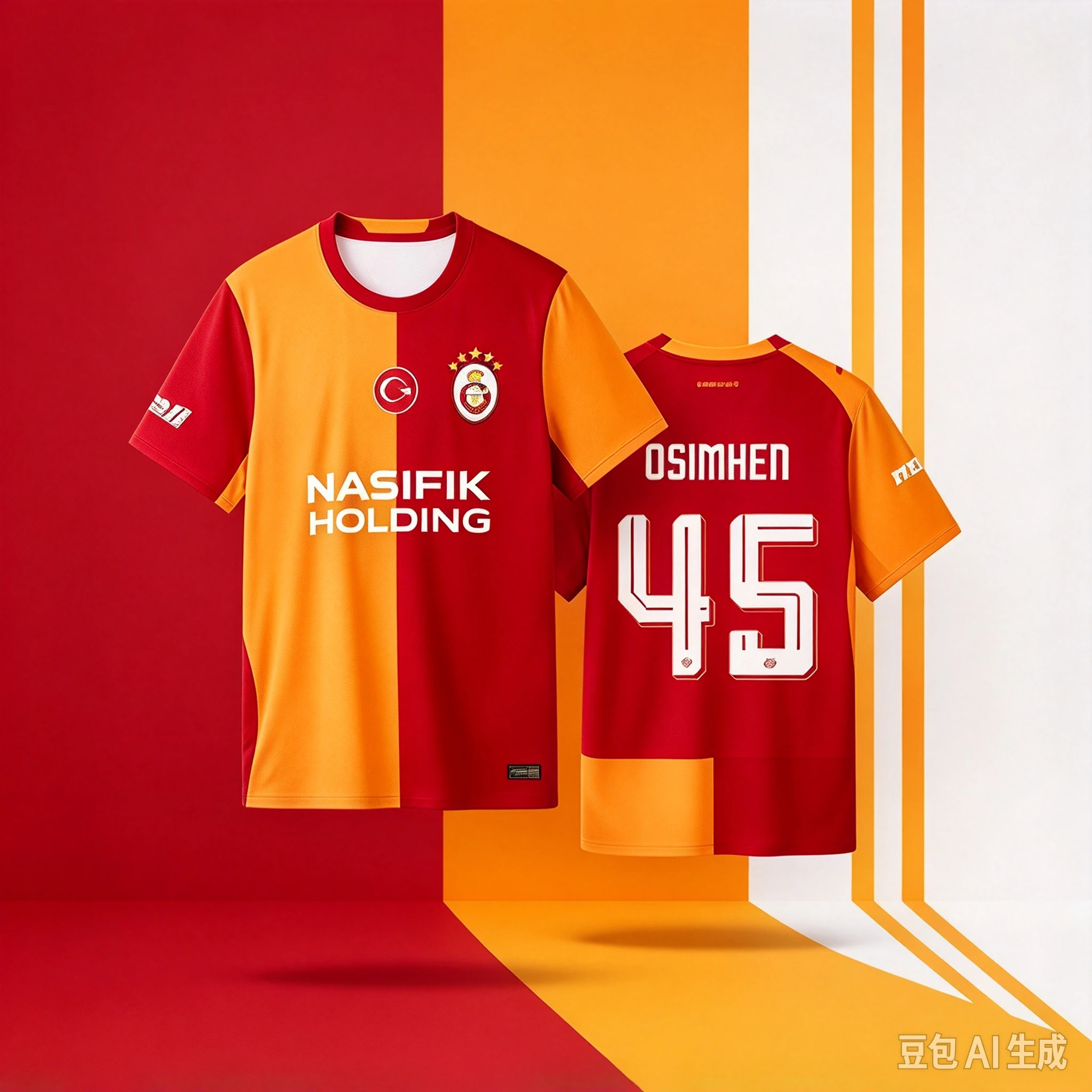 26-27 Rafael Leão 27 Victor Osimhen Breathable Men's T-shirt Galatasaray Football Home Away Jersey Family Matching Unisex
