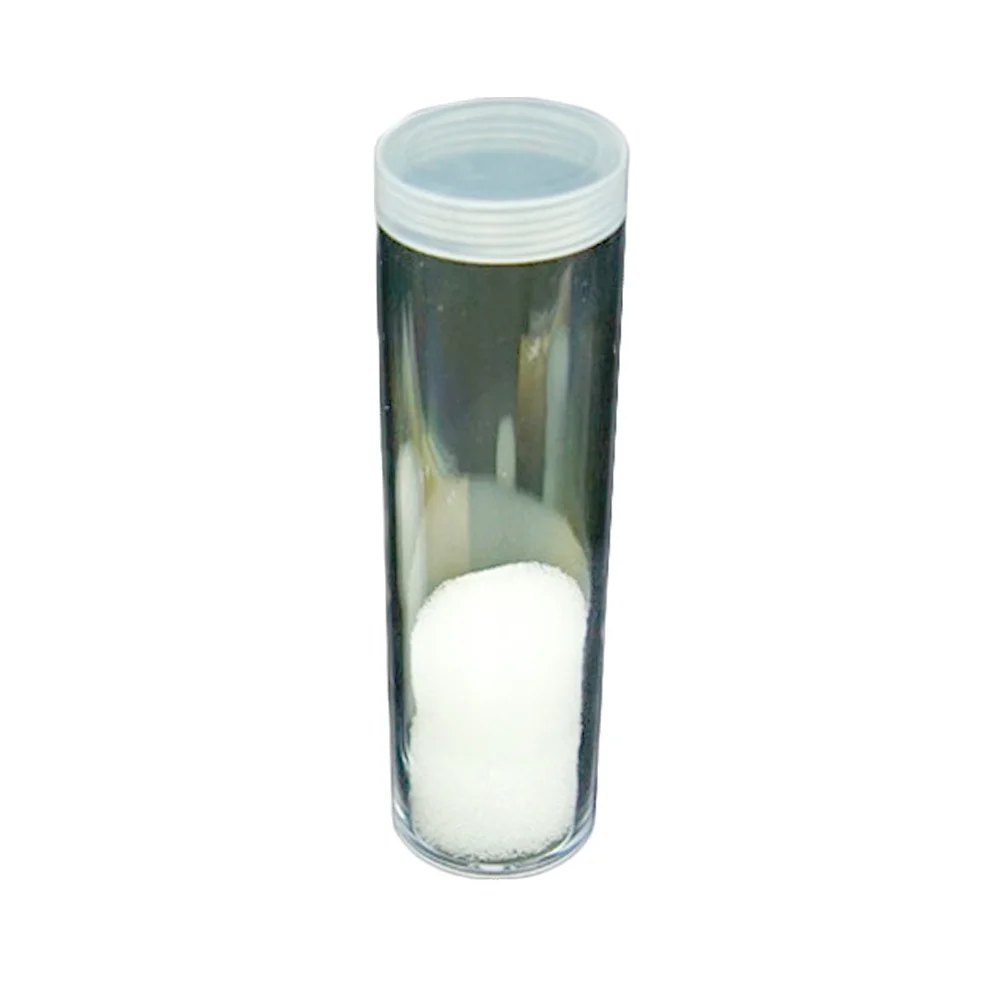

10Pcs Commemorative Coin Storage Cases Transparent Plastic Capsules Round Tube Holders Shockproof Sponge Pads Protective