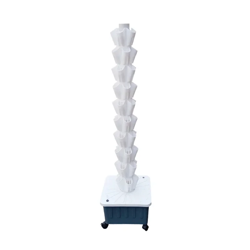 

Wholesale Hydroponic Planting Tower Balconies Hydroponic Columns Rain Soaked Planting Systems Multi-layer Planting Racks 8 Layer