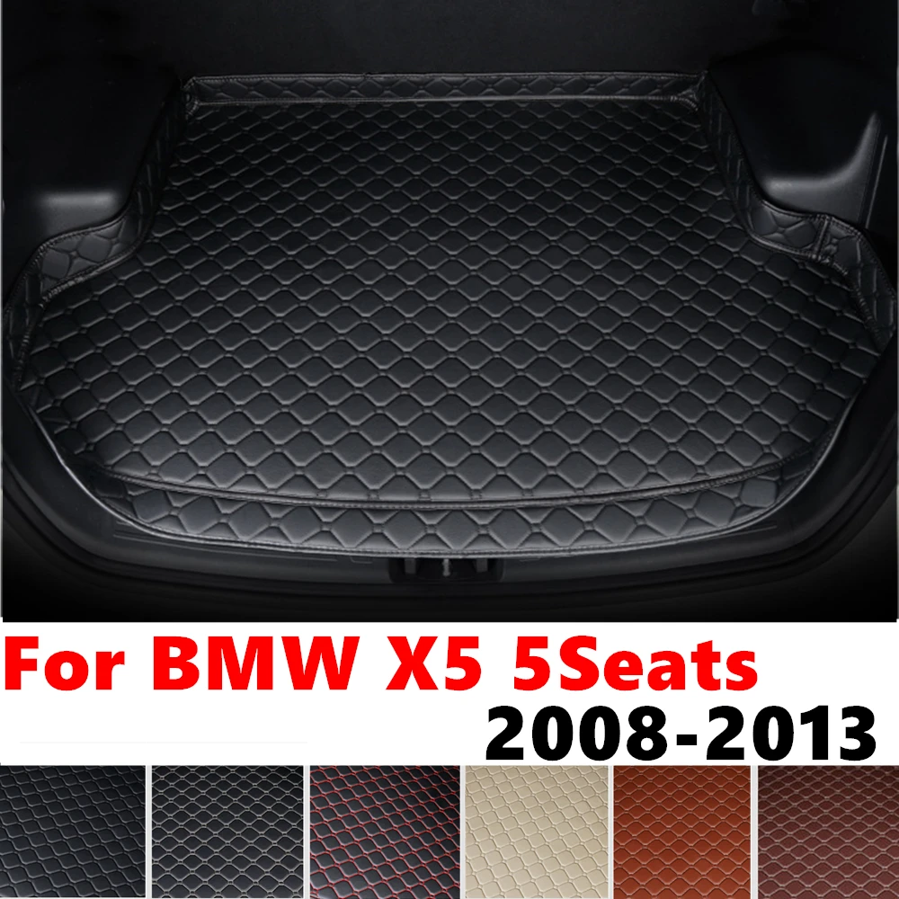 High Side Car trunk mat for BMW X5 E70 5Seats 2013 2012 11-2008 Tail Boot Tray luggage Pad Rear Cargo Liner Carpet Protect Cover