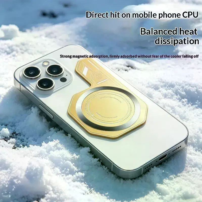 Lightweight Phone Cooling Heat Sink Plate Superconducting Nano Silicone Magnetic Pad for Handheld Gaming Sessions