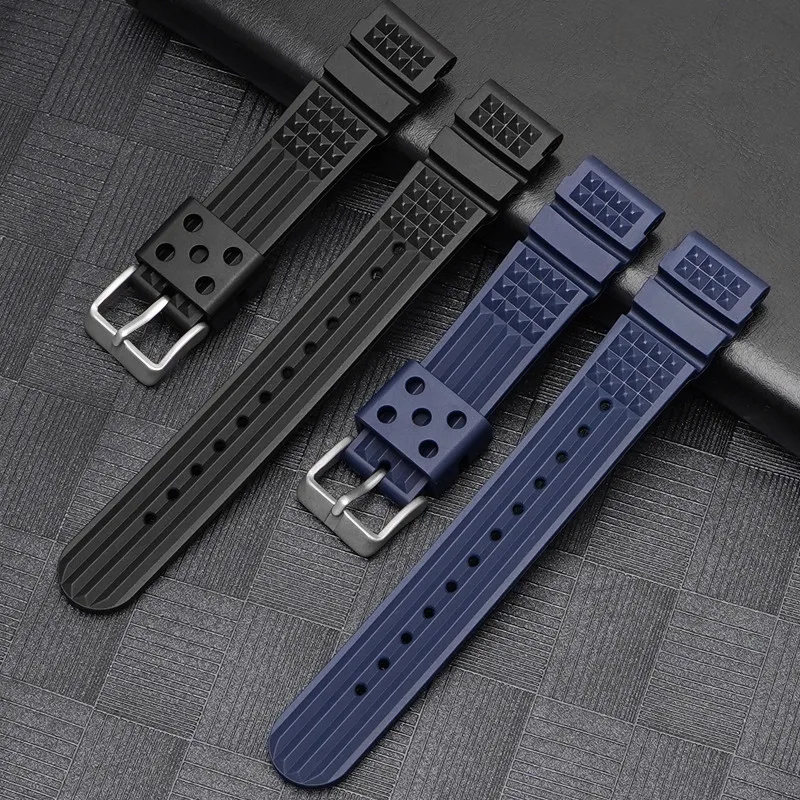 TPU Rubber Strap for Seiko Citizen Sport Diving Watch Band Men Army Silicone Water Ghost Wrist Bracelet Accessories 20mm 22mm