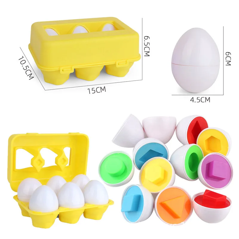 Baby Montessori Educational Toys Smart Eggs Alphabet Letters Shapes Matching Puzzle For Children 1 2 3 Years Toddler Games