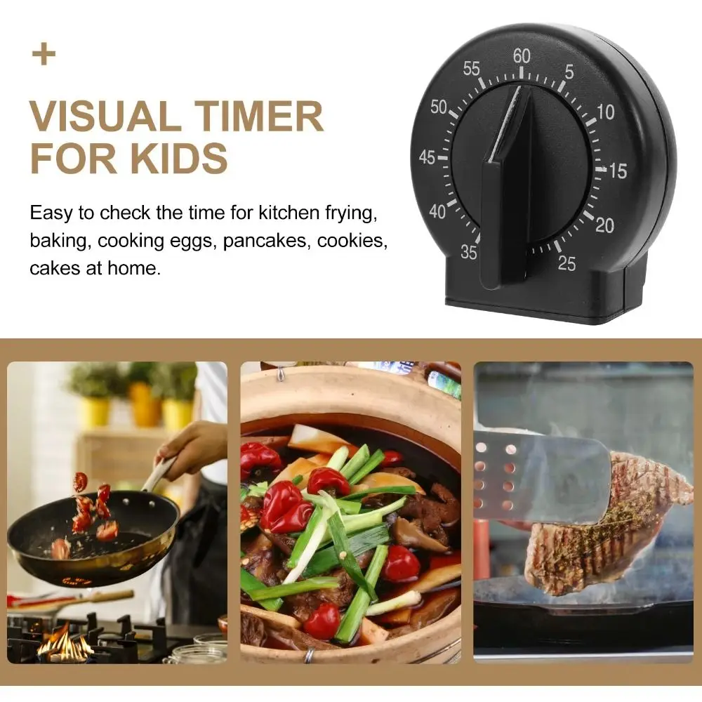 Visual Reminder Loud Sound Mechanical Timer 60 Minute Standing Cooking Timer Small Lightweight Countdown Timer Kitchen Use