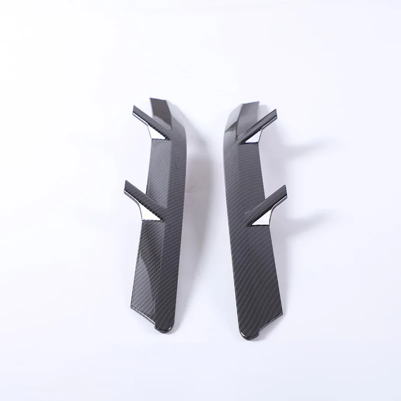 For Chevrolet Corvette C7 2014-2019 ABS Carbon Fiber Fender Side Air Vent Cover Trim Shark Gills Side Vent Sticker Accessories