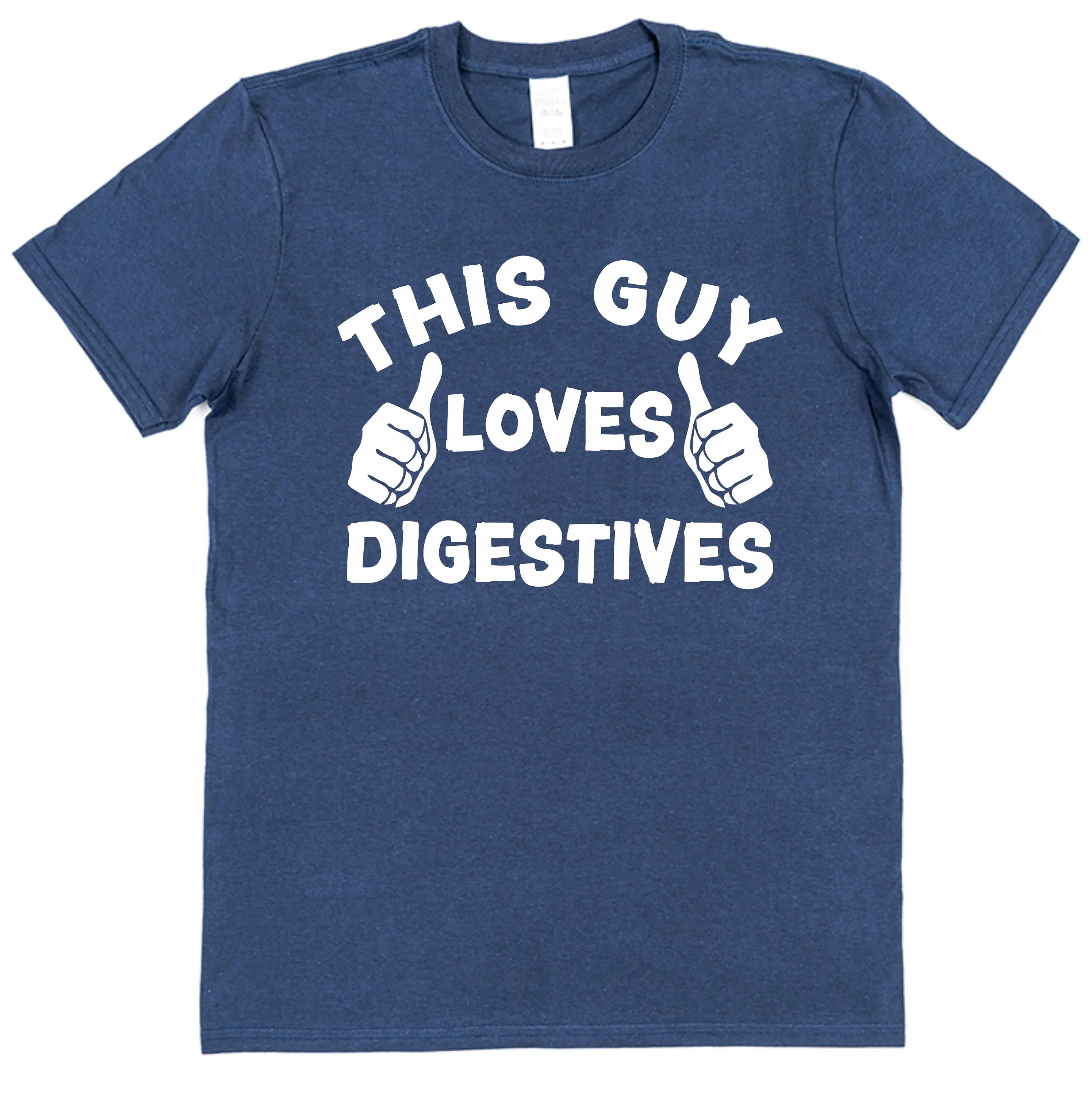 This Guy OR Girl Loves Digestives T Shirt for Adults Children Retro Chocolate Biscuit British Food Lover New Cotton