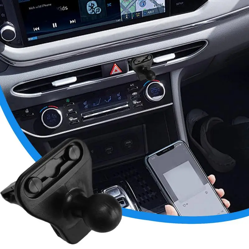 Ball Joint Air Vent Clip Car Mount With Joint Ball Sturdy Anti-Shake Wireless Car Charger Vent Grip Vent Ball Mount For Wireless