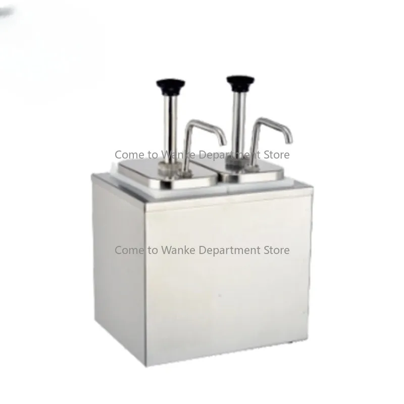 

Commercial Restaurant Catering food warmer Stainless Steel Tabletop Ketchup condiment pump Sauce dispenser with 2 /3/4 tanks