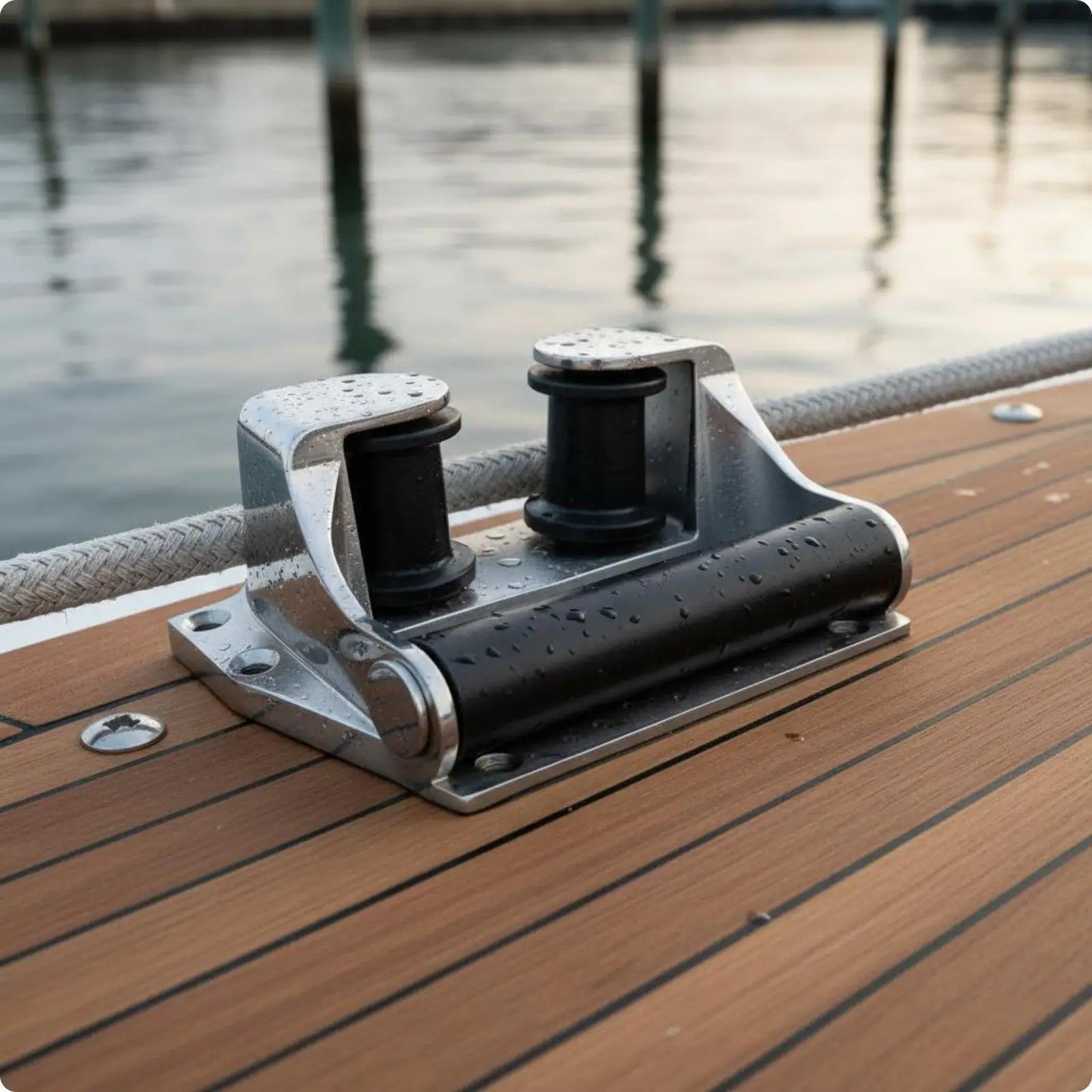 Anchor Roller Fairlead Rust Proof Fairlead Pulley Guide Polished Finish for Boat