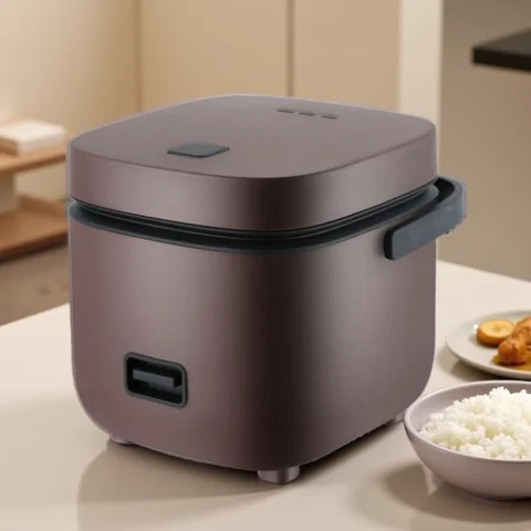 Mini Rice Cooker Automatic Household Kitchen Electric Cooking machine 1-2 People Food Warmer Steamer 1.2L Small Rice Cooker