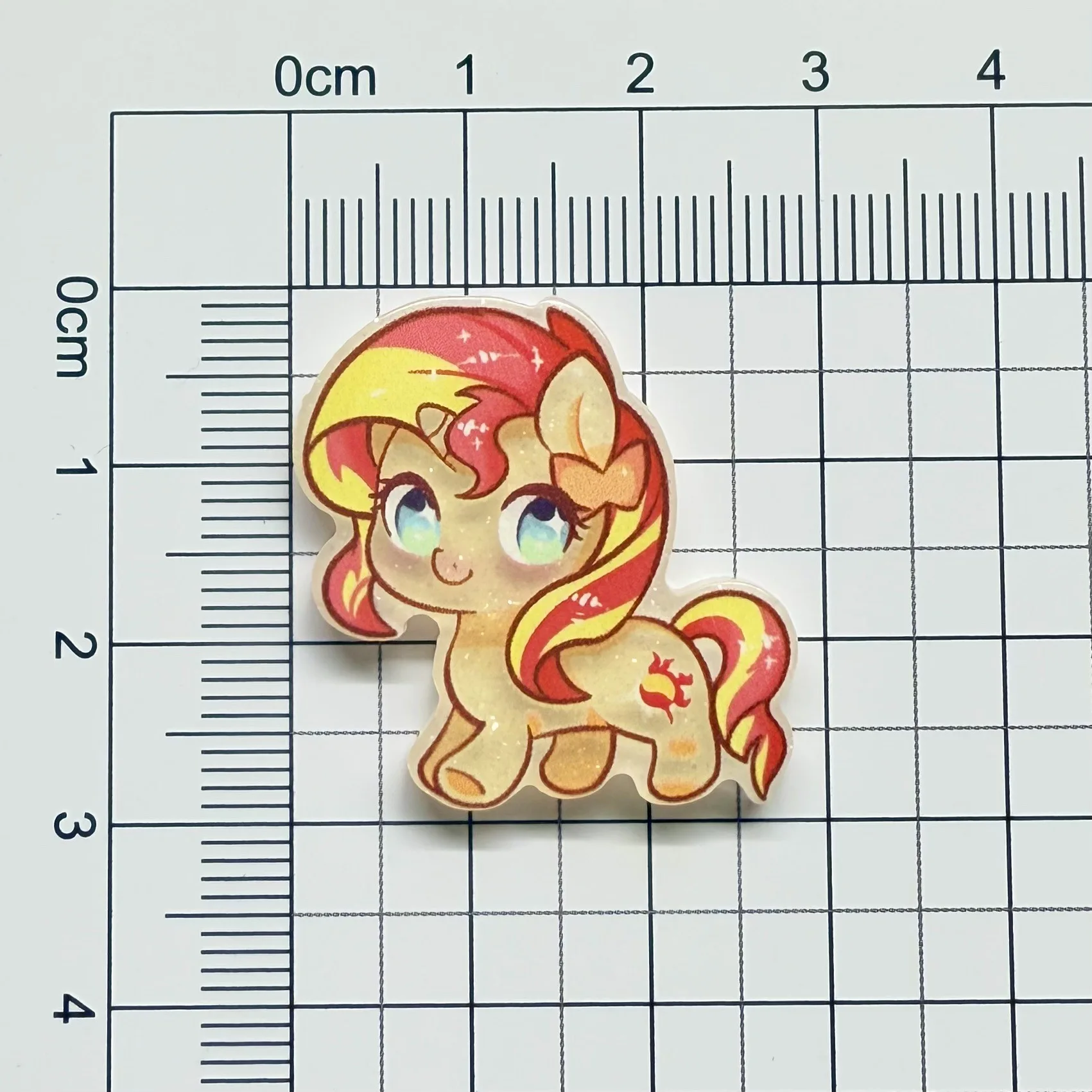 10pcs Cartoon Cute Super Q Pony Acrylic Hair Clip Side duckbill Clip Girl Headwear Small Broken Hair Hairpin view 4