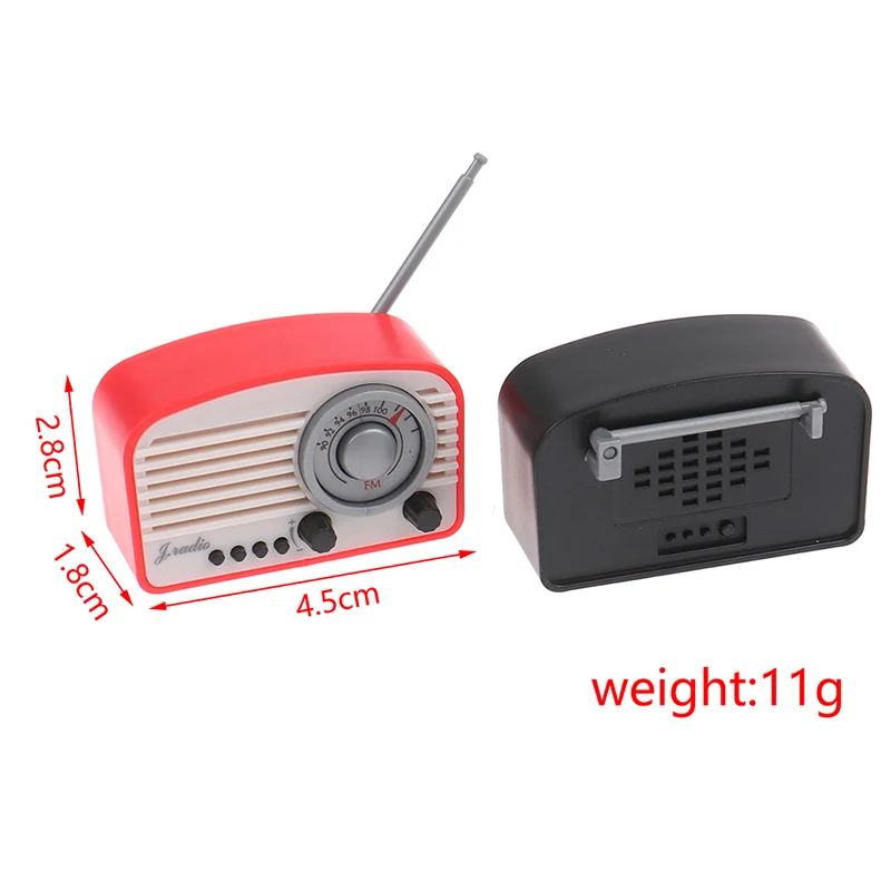 1Pcs 1:12 Miniatuur Poppenhuis Radio Model Simulatie Huishoudapparatuur Meubels Mini Diy Accessoires Decor Speelgoed