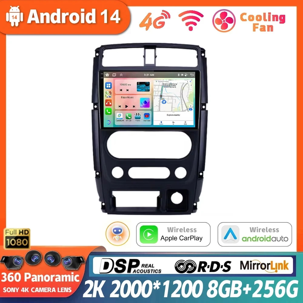 Android 14 For Suzuki Jimny 3 2005 - 2019 Car Radio Multimedia Video Player Navigation Android AutoHead Unit No 2din 2 din DVD