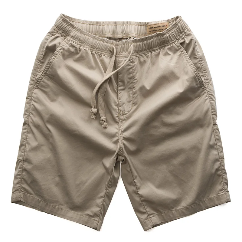 Men's Casual Workwear Short Shorts Four Parts Summer Sports Loose Elastic Waist Resistant to Dirt And Wear Five Parts Pants