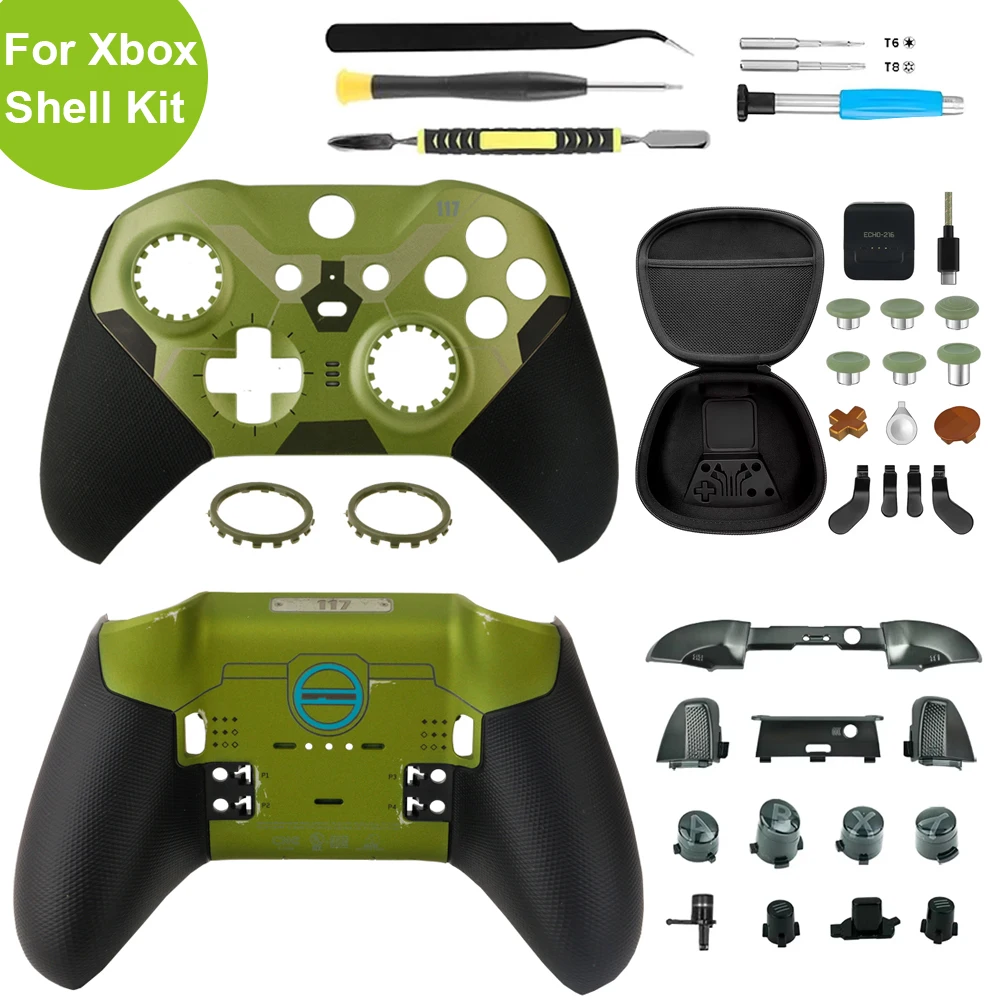 Custom Replacement Shell For Xbox Elite Series 2 Controller 1797 Full Faceplate Housing Front Back Cover DIY Mod Parts with Tool
