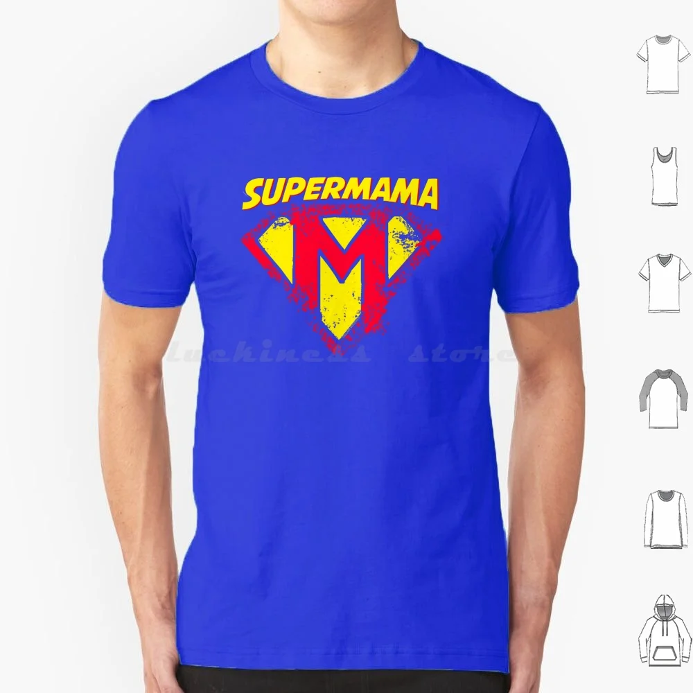 Camiseta de Super mamá 6xl, camiseta fresca de algodón, supermama, superhéroe volar, super mamá, cómic, Manga, Freak, Día de la madre