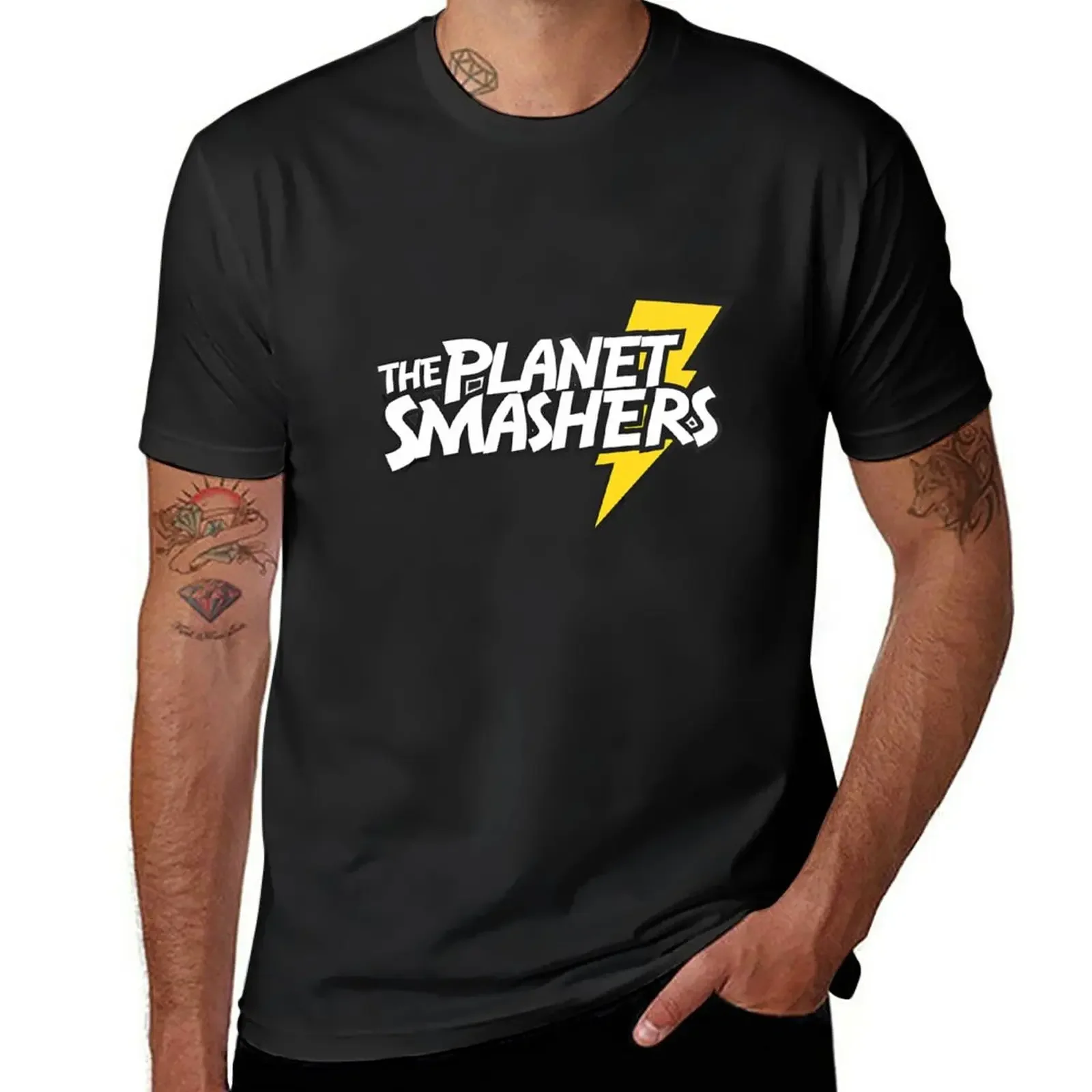 The Planet Smashers T-Shirt Blouse blacks graphics korean fashion mens t shirts pack