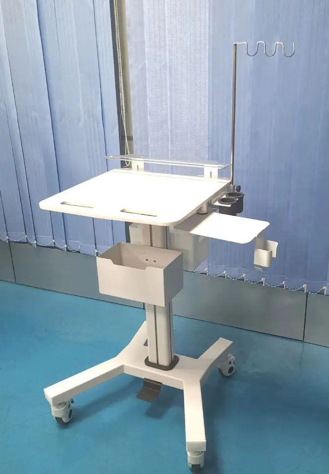 Airow Height Adjustable Dental Clinic Cart Oral Scanner Holder & Monitor Mount | Wheeled Medical Trolley for Hospital Clinic - view 5