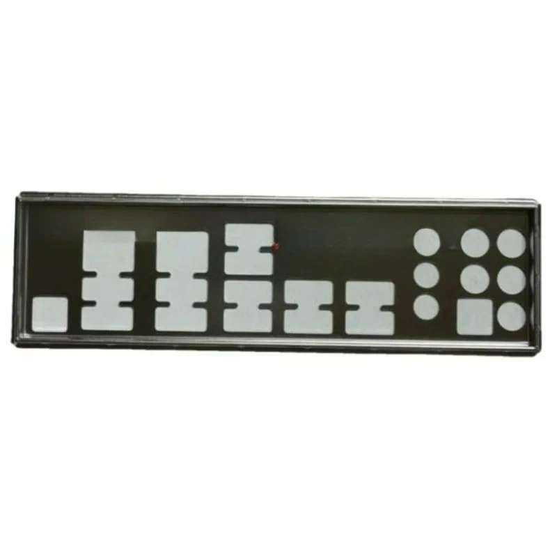Placa de bloqueo trasera plateada para ASUS X99-DELUXE IO Shield, placa de cubierta en blanco, bisel de bloqueo, placa trasera plateada