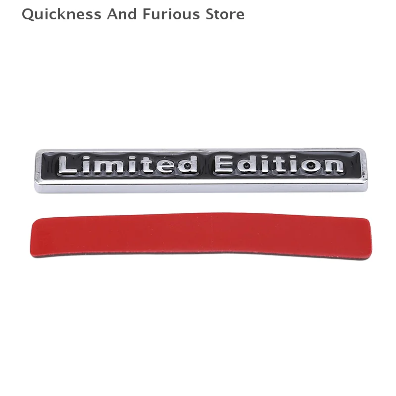 3D Chrome Metal Sticker Car Accessories Sticker Limited Edition Badge Car Decal Sticker For Car Styling Word Letter Sticker