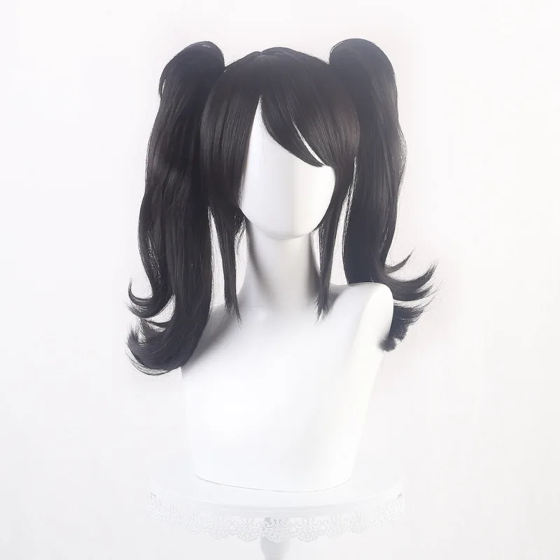 La fille Streamer est très dépendante sur les perruques de Cosplay Double queue de cheval faux cheveux et la perruque Streamer Girl Tangtang