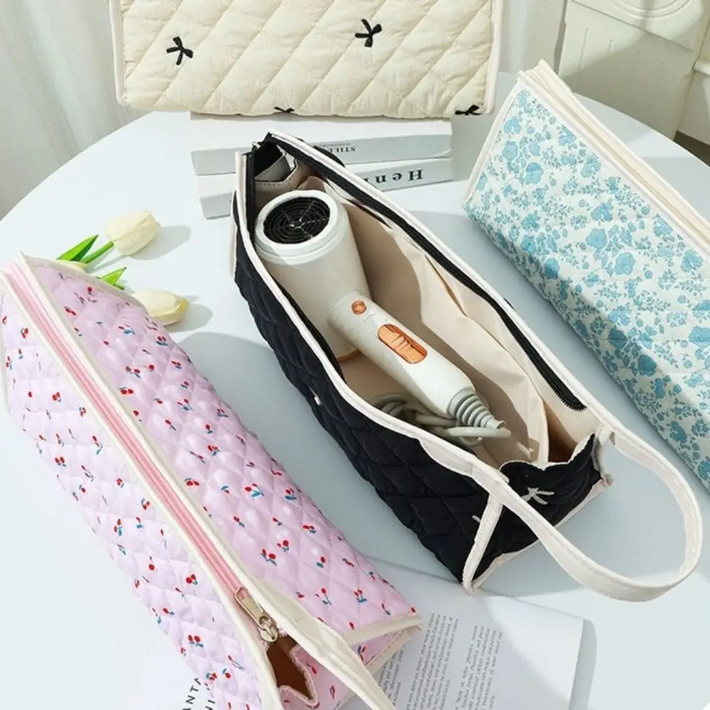 

Сумка для хранения фена большой вместимости, пылезащитная, с ручкой, сумка для хранения плойки, компактный мягкий органайзер для канцелярских принадлежностей