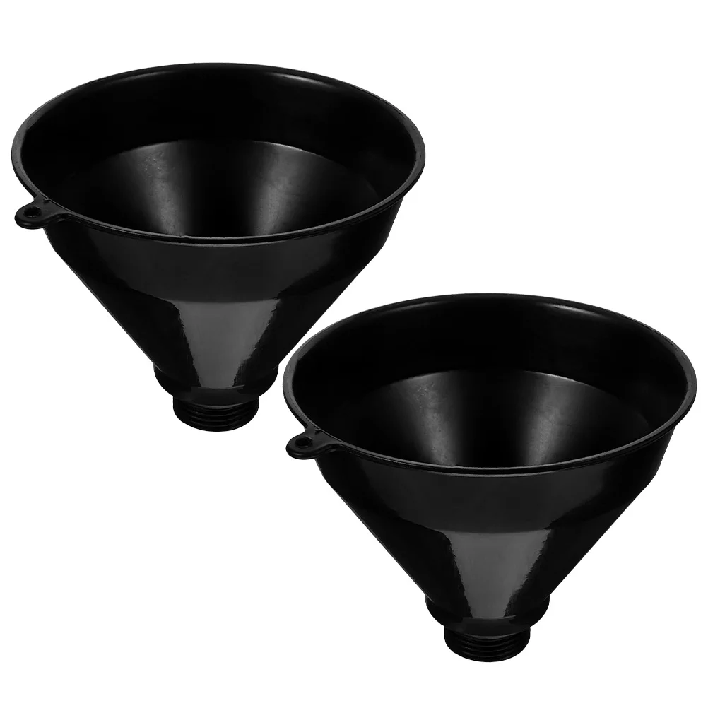 

2Pcs Large Diameter Funnel Heavy Duty Plastic Funnel for Automotive Fluids Transmission Drain Sand Pouring Kitchen Bottles