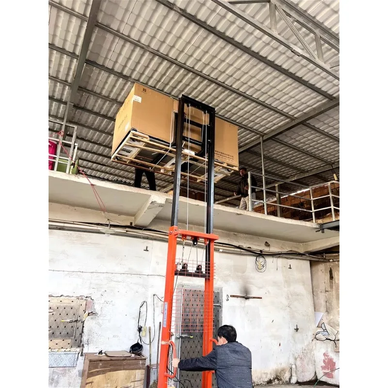 Forklift Electric Stacker Material Handling Tool Pallet Forklift 1 Ton 2 Ton 2m 3m Lifting Height Manual Hydraulic Stacker
