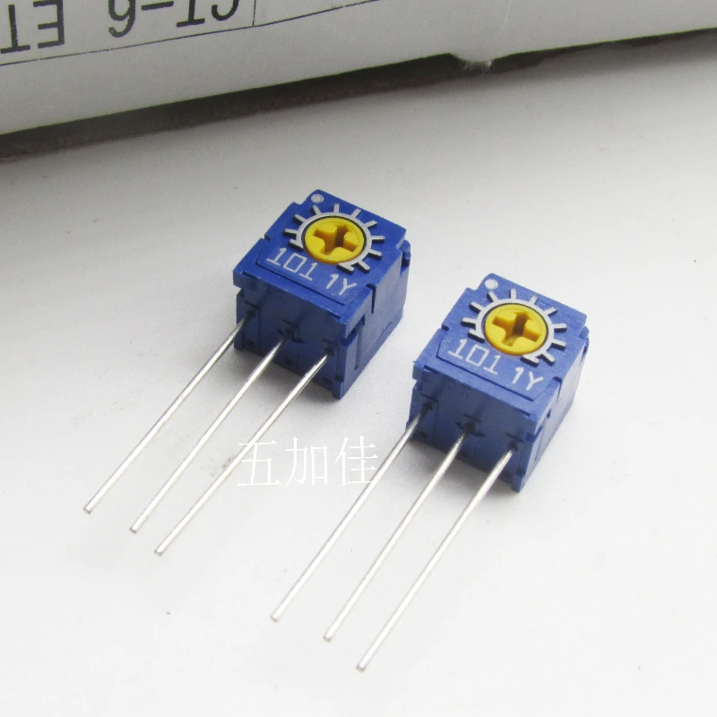 30pcs/Japan Imported CT6ETH101 CT-6 EH 100R Side Adjustment One-row Foot Type Fine Adjustment Resistor