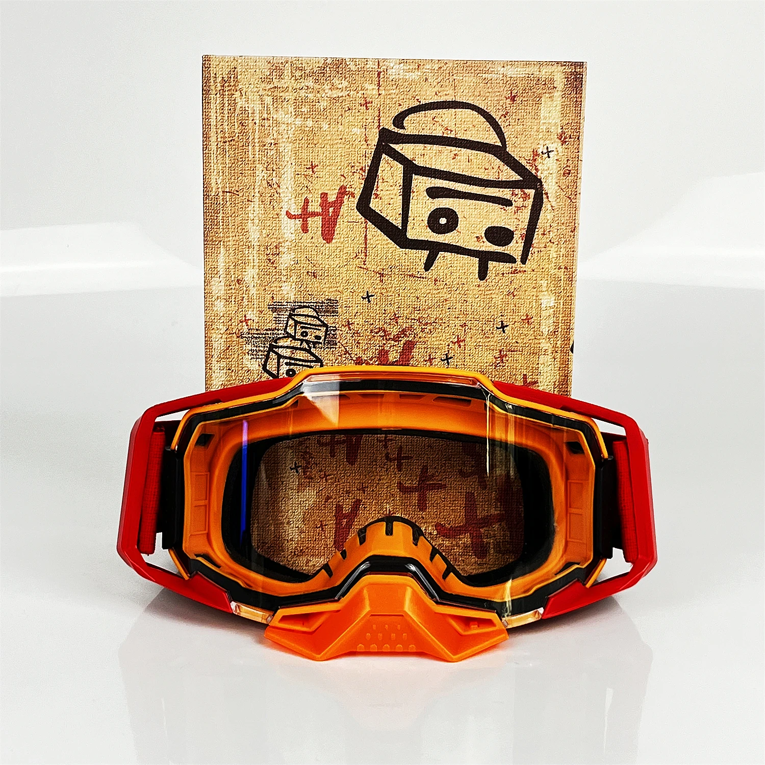 Motorcycle Goggles Dirt Bike Accessories Riding UV400 Men Motorcycle Glasses Cycling For Motocycles Mountain BikesBicycles MX AT image 3