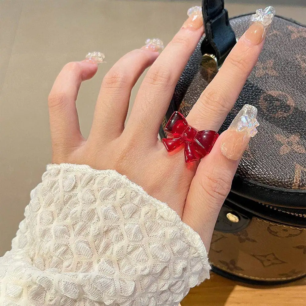 

Кольцо из смолы с узлом, модное универсальное женское кольцо, милое кольцо на указательный палец, дизайнерское кольцо-сенсация