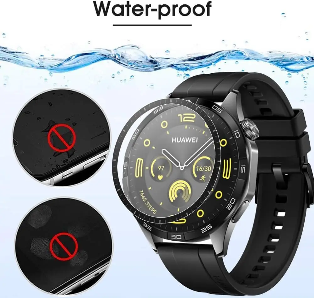 3D Film for Huawei Watch GT5Pro 4 3 2 2e Screen Protector Curved Edge Soft Protective Cover for Huawei GT5 46mm 41mm Accessories