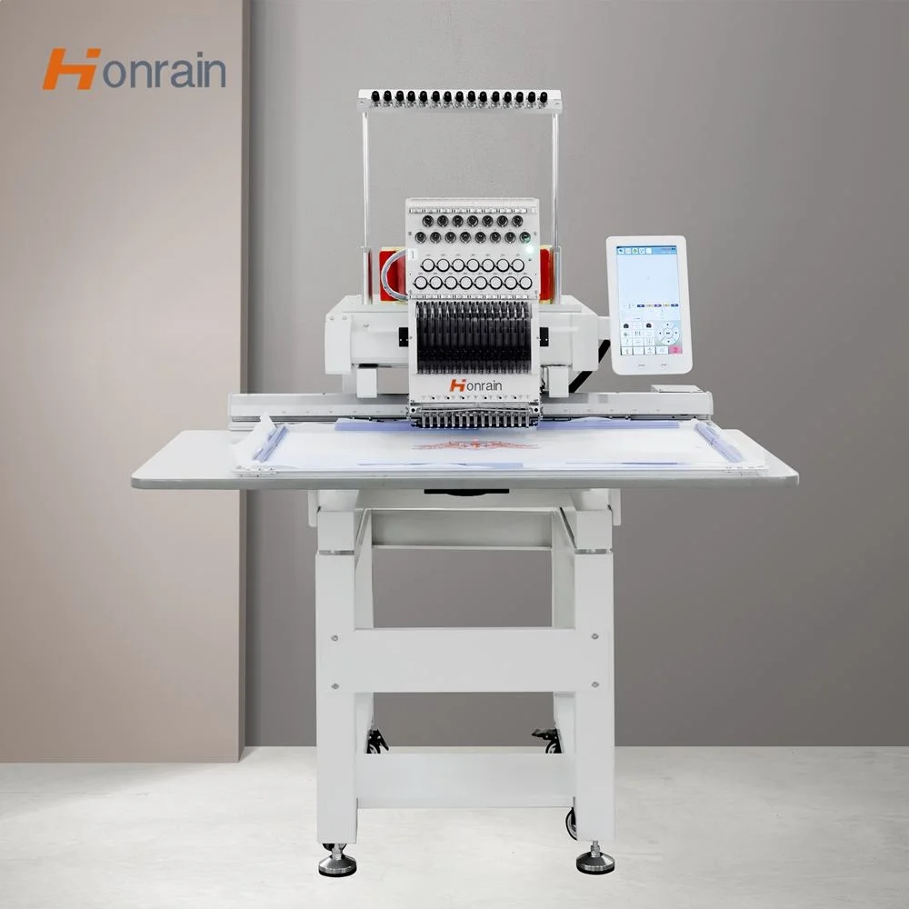 HONRAIN New Large Area High Quality Computerized Single Head Embroidery Machine 10