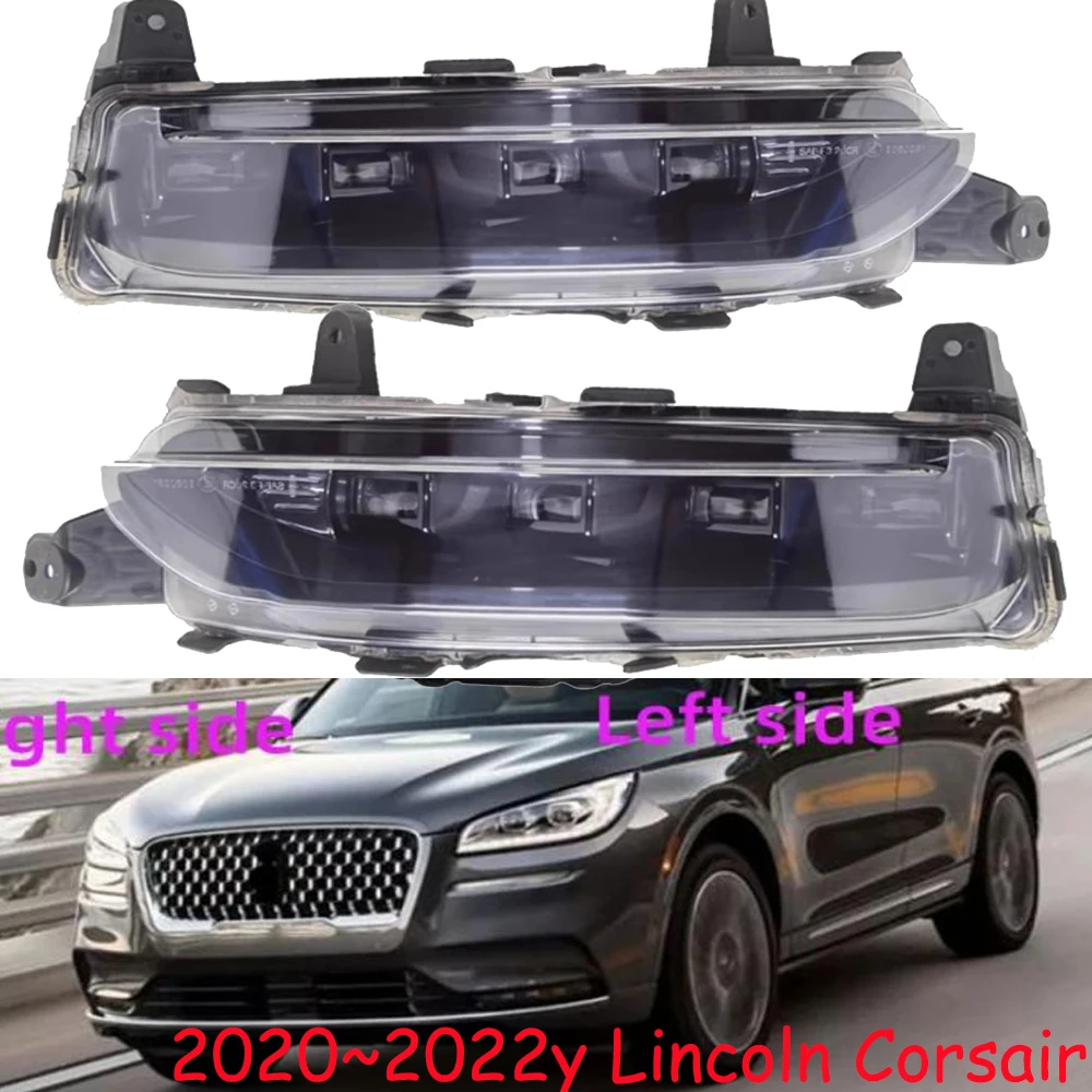 1pcs car bumper headlamp for Lincoln Corsair daytime running light headlight auto 2020~2022y LED DRL car head light