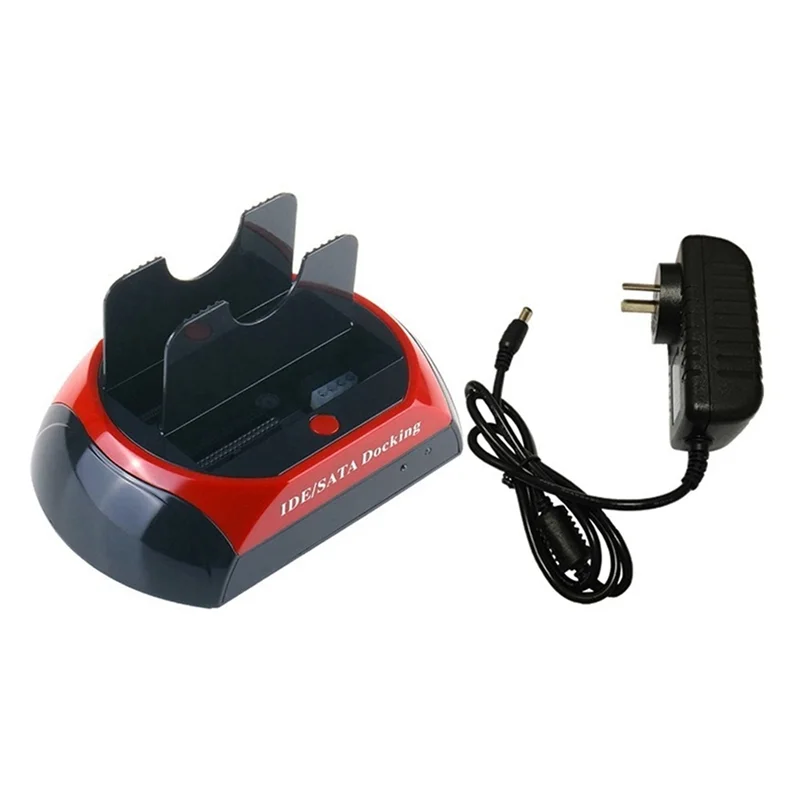 

A00E-Dual Slot Hard Drive Docking Station For 2.5&3.5 Inch SATA/IDE HDD SSD USB External Disk Box Enclosure Case