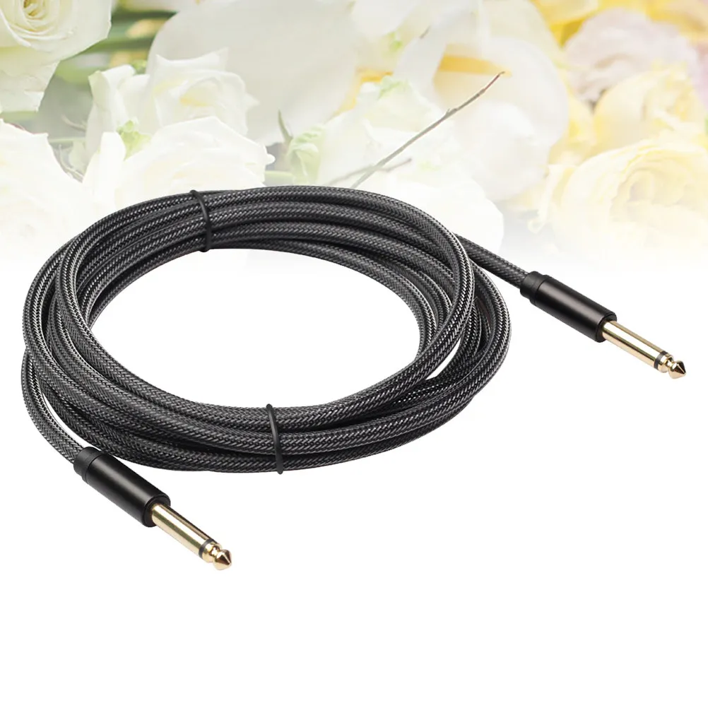 

1 шт. 3-метровый аудиокабель 6,35 мм сбалансированный, для гитары, с шумоподавлением, для бас-гитары, в прочной оплетке, превосходное качество звука