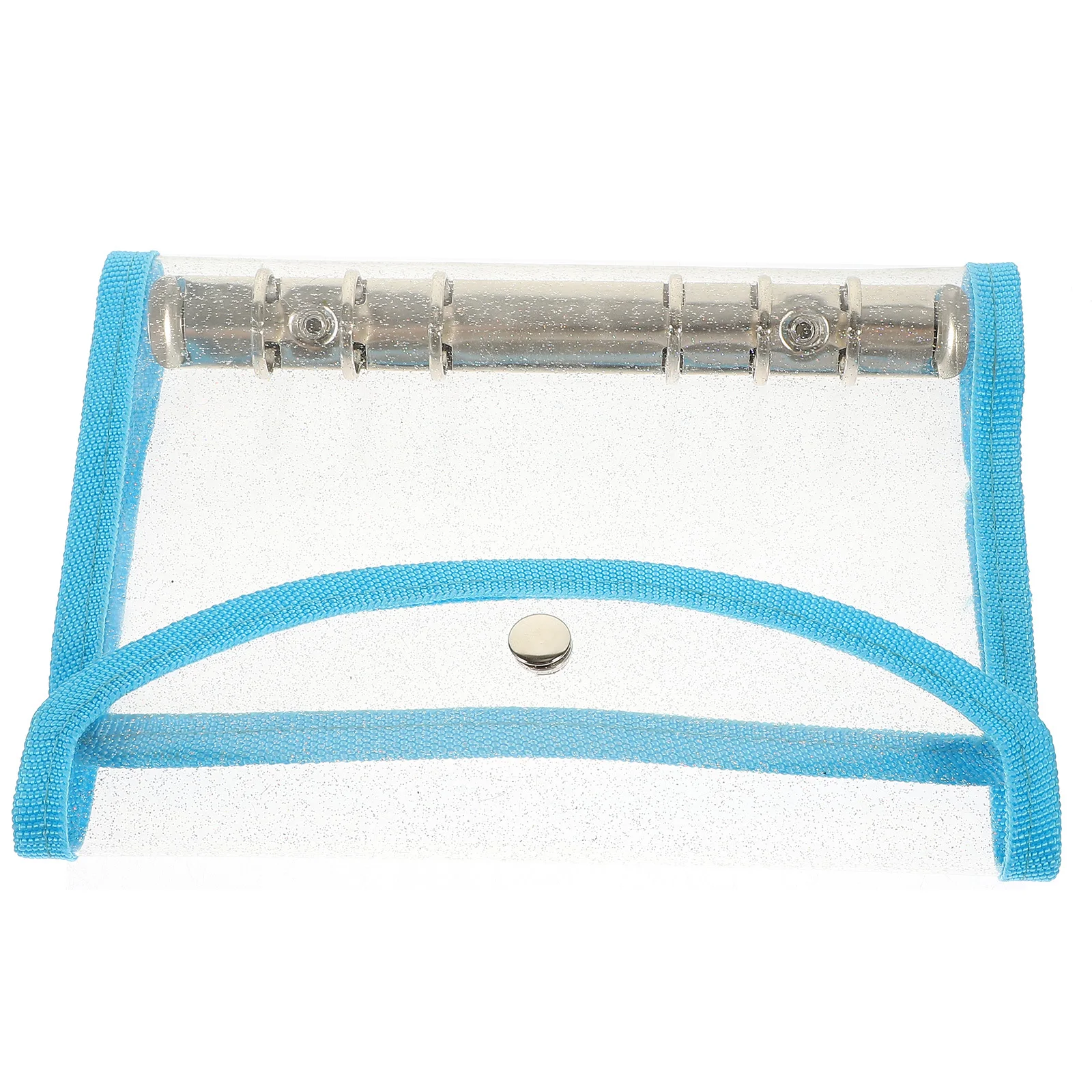 

PVC Binder Notebook Cover Plastic Scrapbook Shell Secure Buckle Loose-Leaf Notebook Case for School Notepad