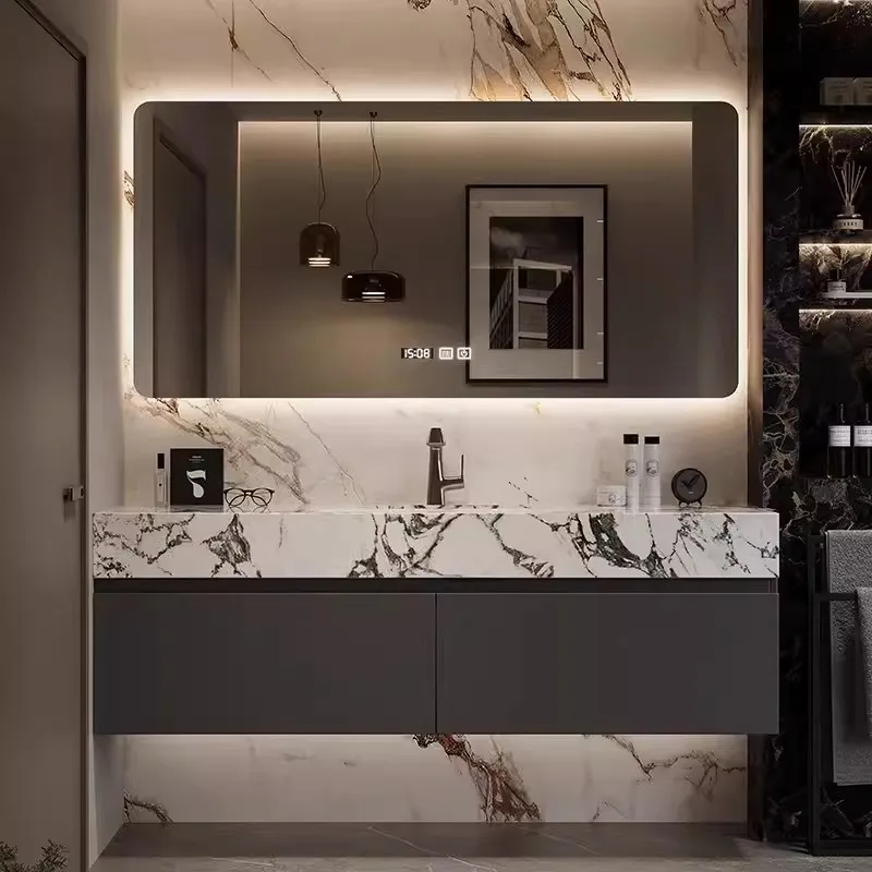 

Mirror Luxury Organizer Bathroom Cabinet Nordic Large Hotel Toilet Bathroom Cabinet Vanity Meuble Salle De Bain Home Furniture