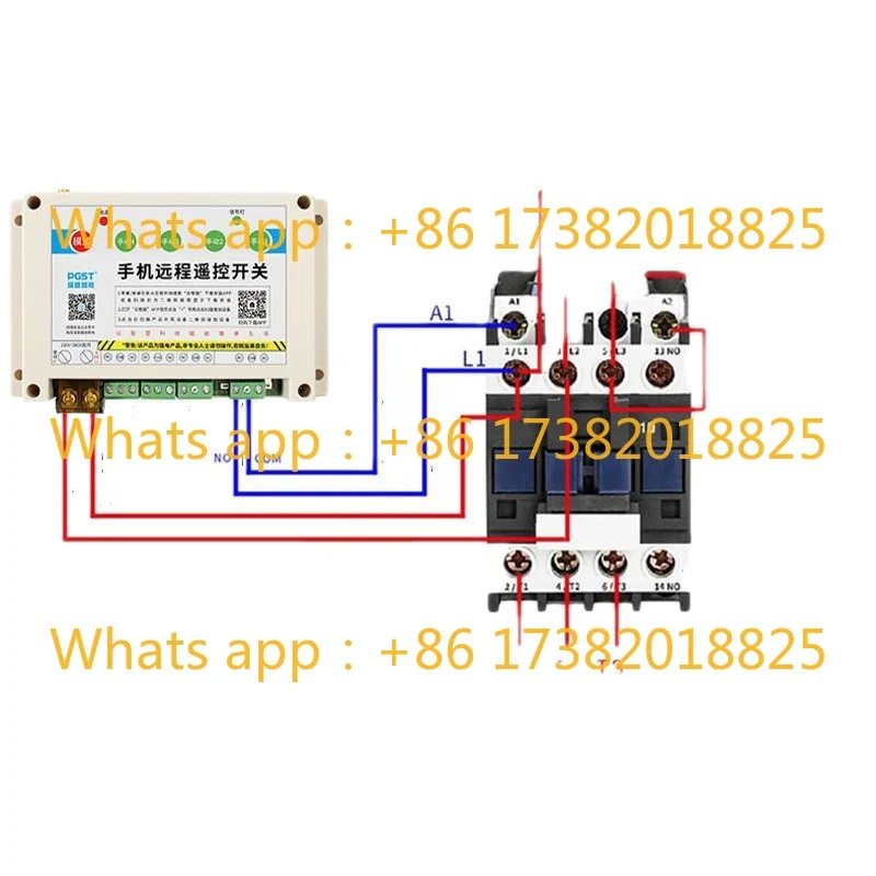 LQ-2800 Mobile phone remote control switch 380v three-phase wireless remote control 4G Full Netcom