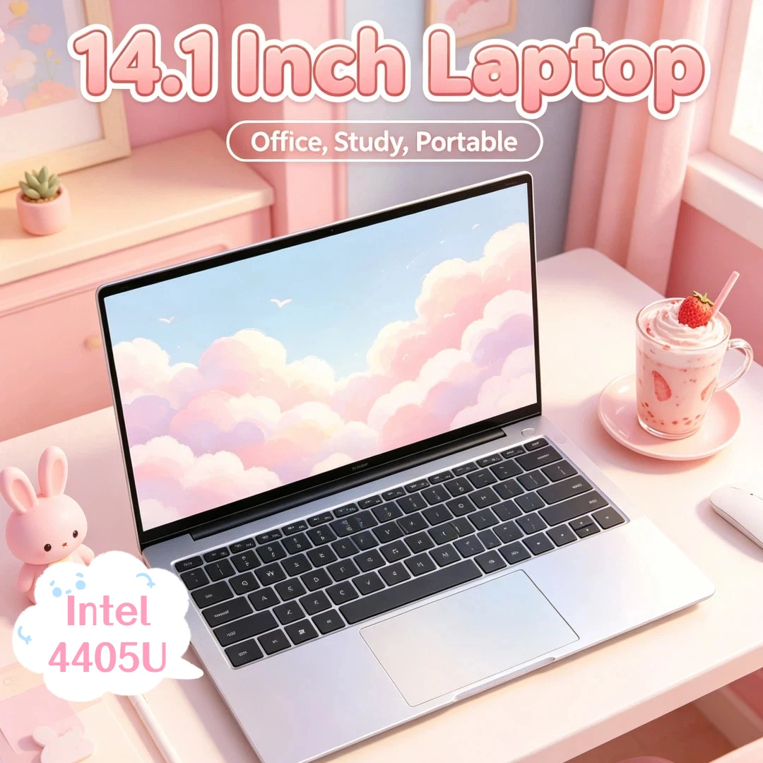 

Smooth Running Portable Business Notebook 2026 New 14.1 Inch Ultra Thin Intel 4405U Win11 16GB 32GB RAM 2TB SSD Premium Laptop
