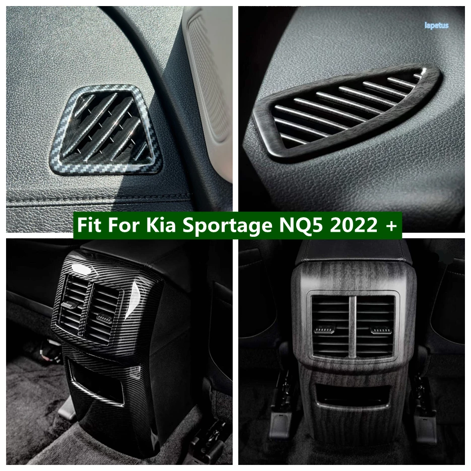 

Dashboard / Rear Armrest Box Air Conditioner Outlet Anti Kick Panel Cover Trim For Kia Sportage NQ5 2022 2023 2024 Accessories