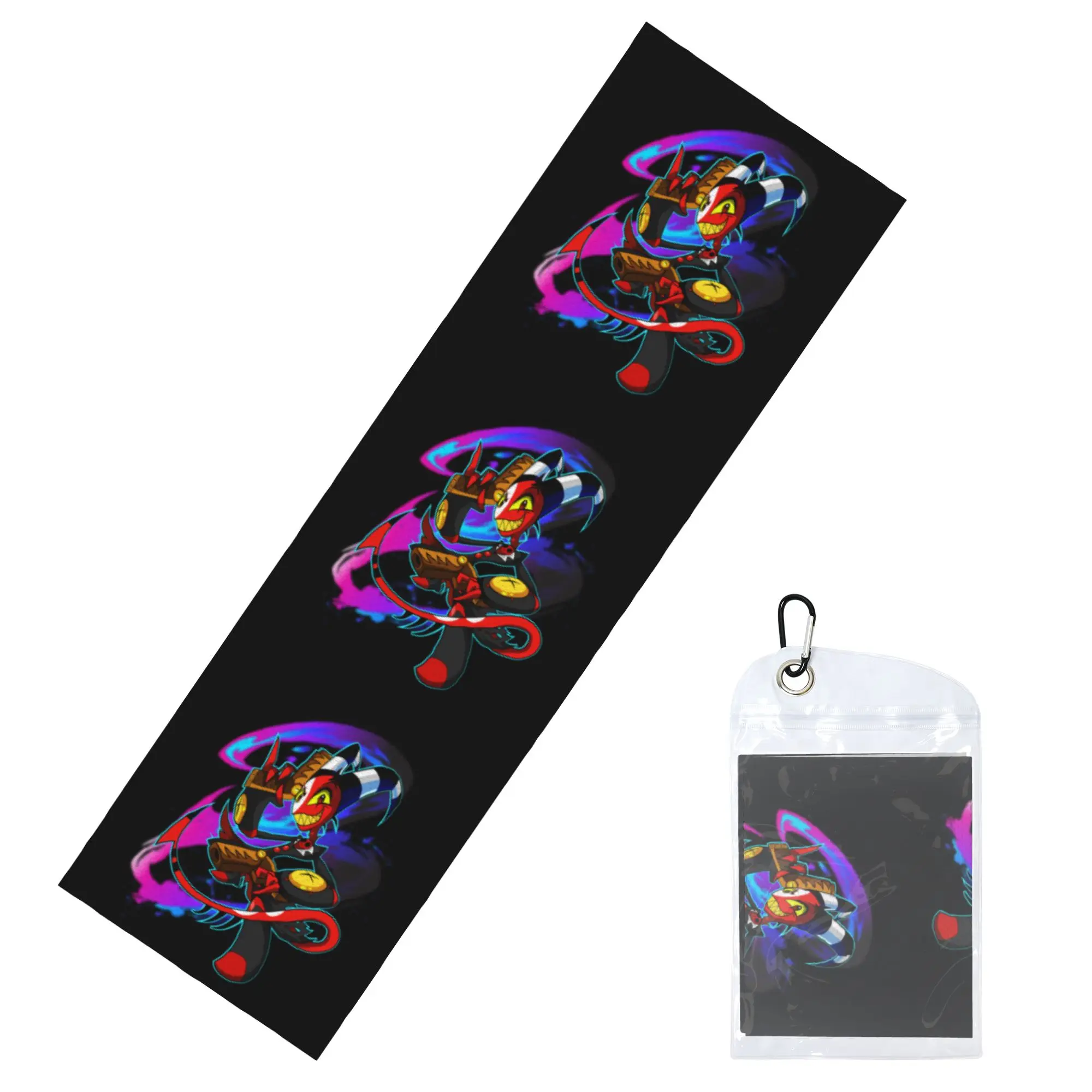 Helluva Boss Animated Musical Film Blitz Cold Exercise Towel   Super Soft Breathable Instant Cooling Towel Yoga Towels